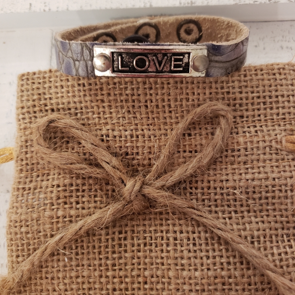 Love Leather Cuff Bracelet